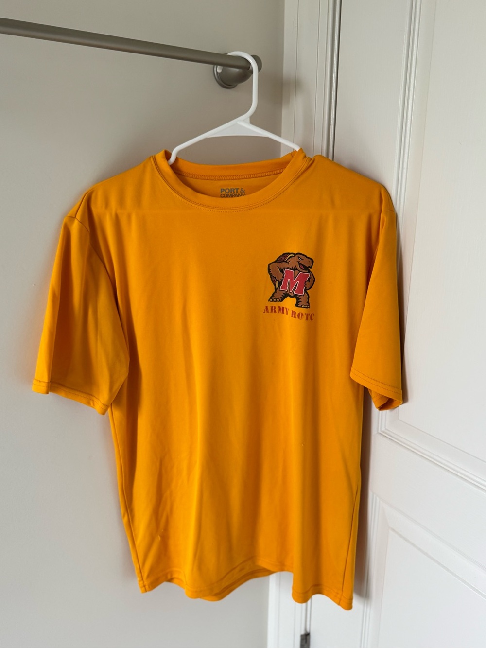 Port and Company Gold Short Sleeve Logo Tee